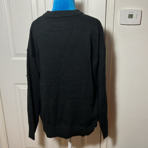 Stone Island Black Crew Sweater Medium - Picture 5 of 7